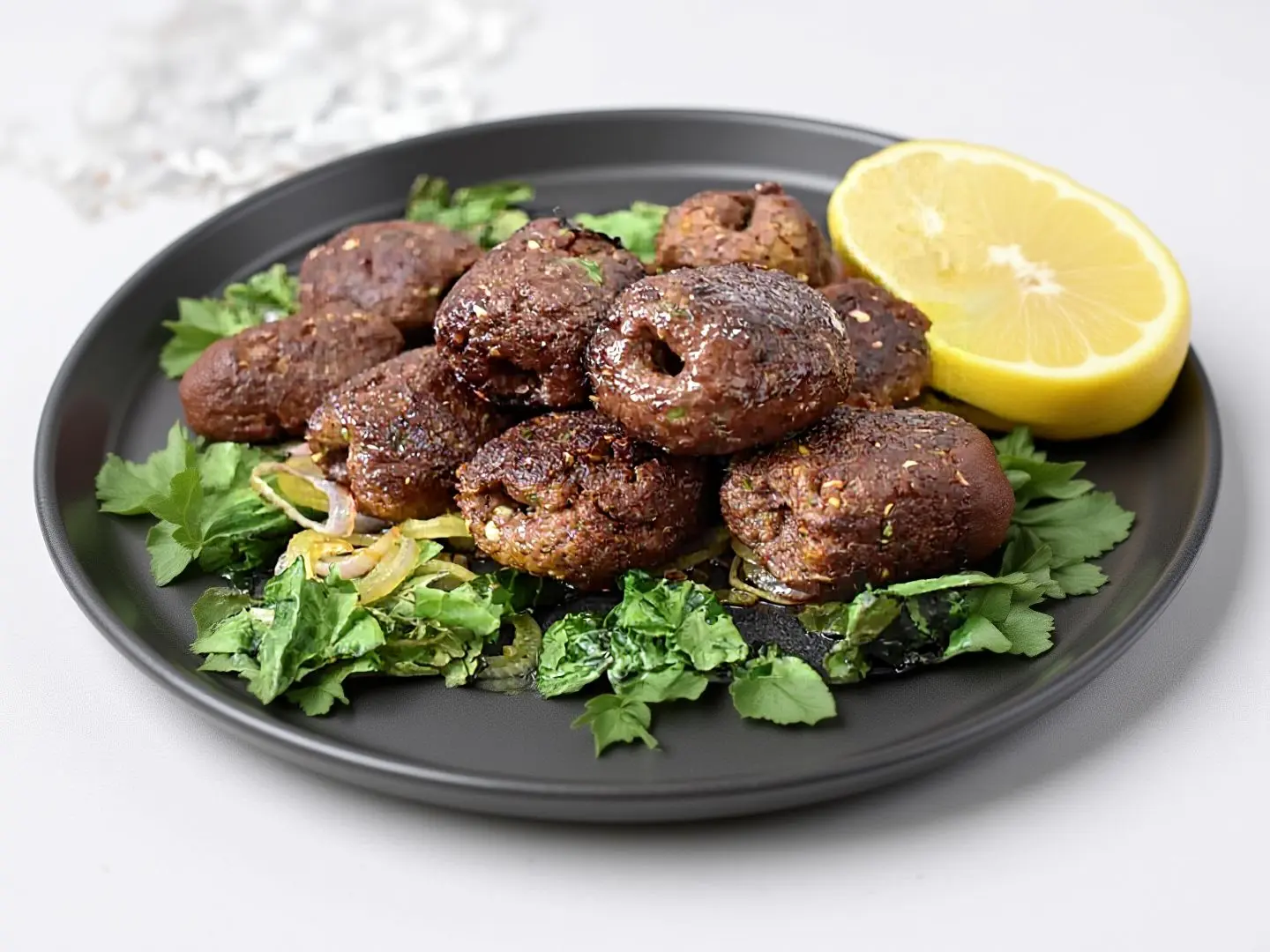 Beef Gola Kabab 4 Pieces With Graivi And 2 Roti