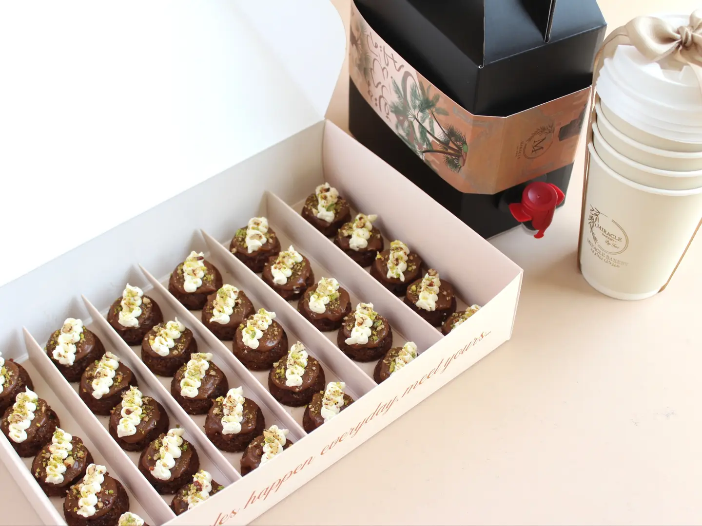 Dates Bite And Box Of Coffee Day