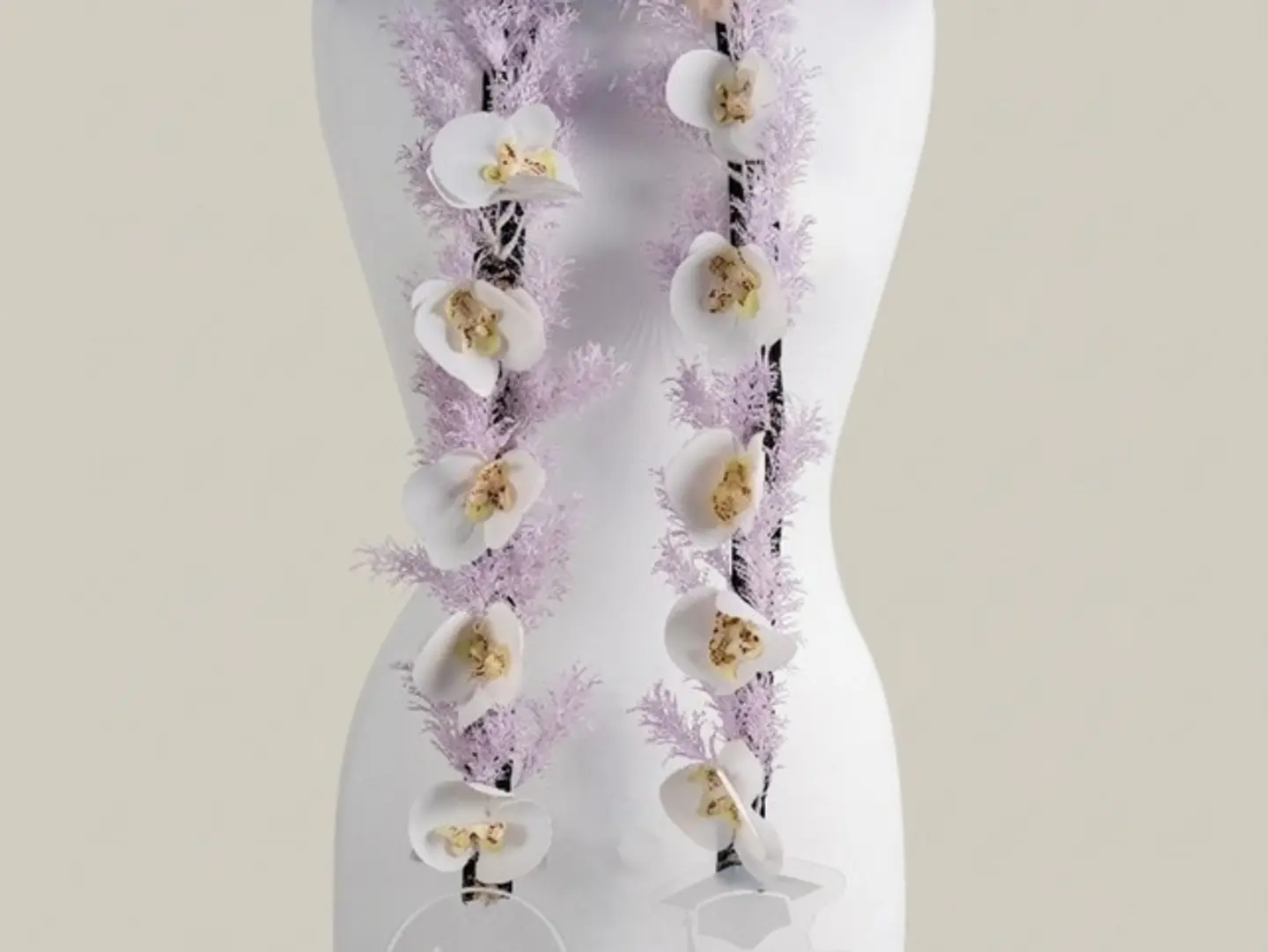 White Orchid Graduation Crown