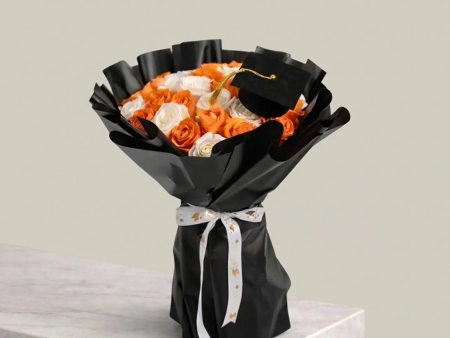 Orange Graduation Bouquet