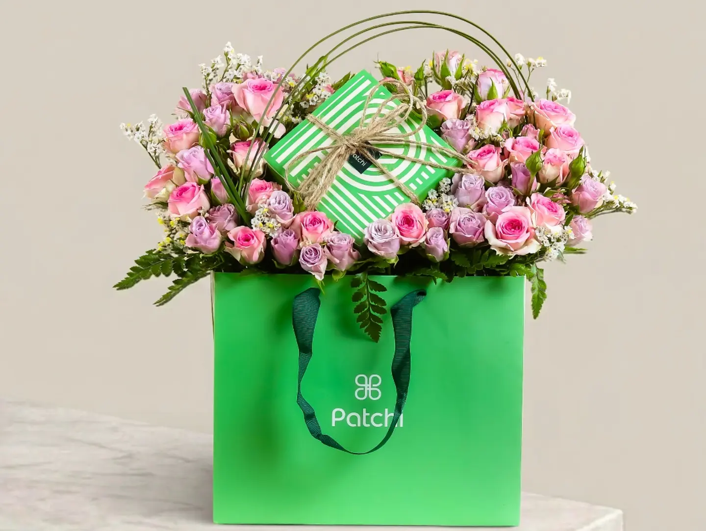 Flower Box With Patchi Chocolate