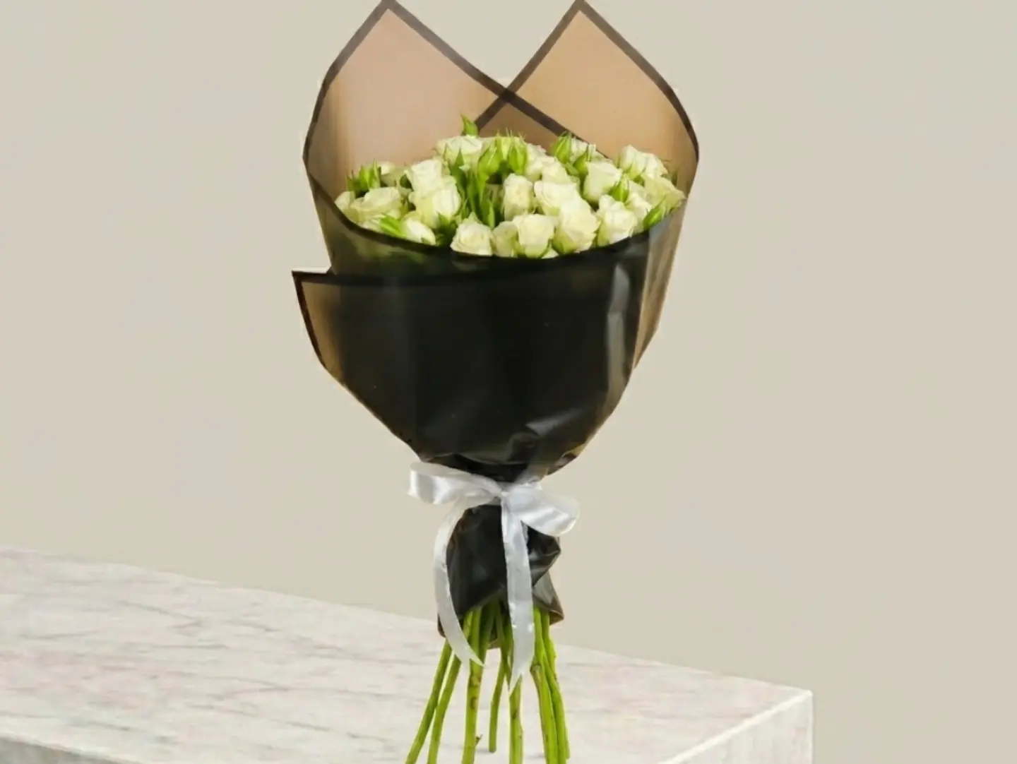 White Baby Rose Bouquet