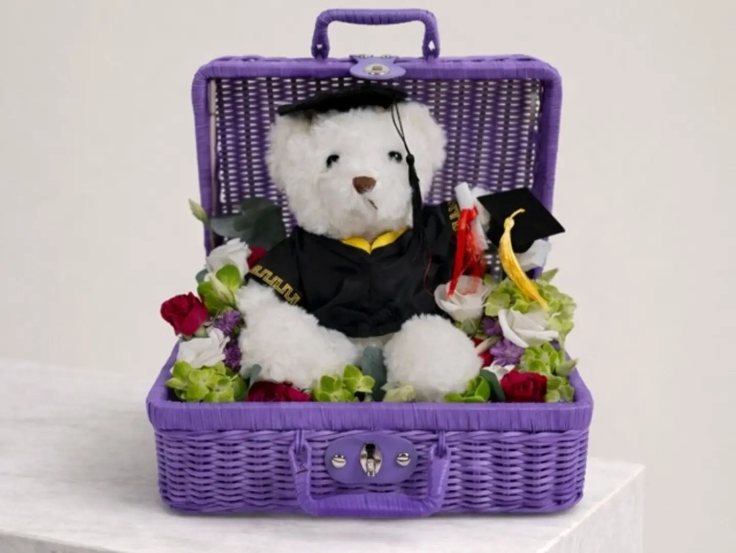 Graduation Box With Teddy Bear