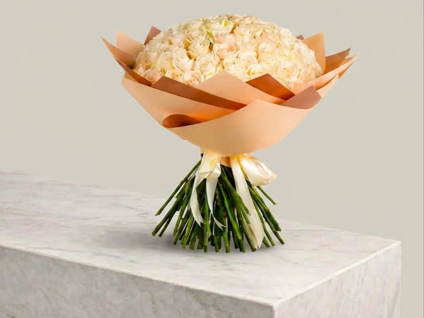 Luxury White Rose Bouquet