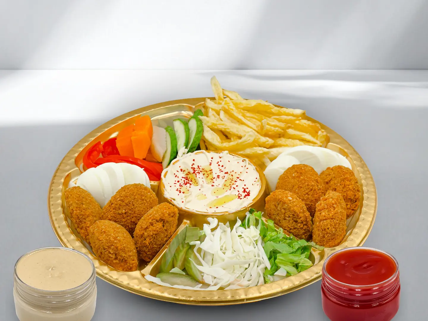 صحن فلافل صغير