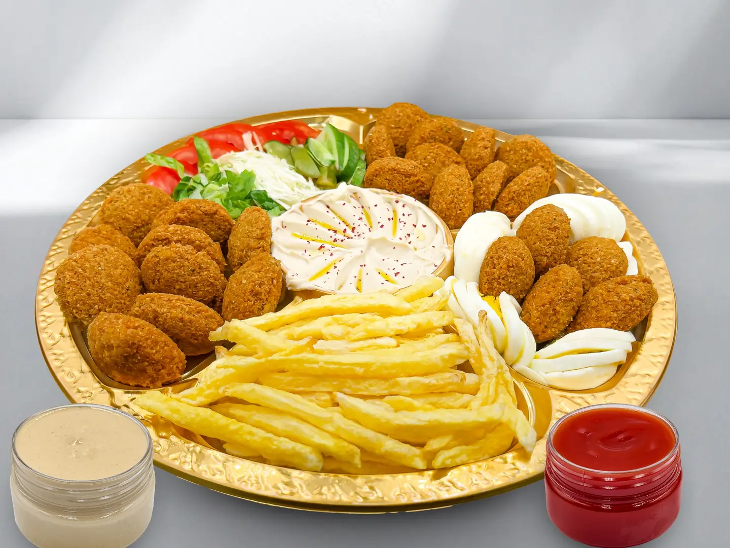 صحن فلافل كبير