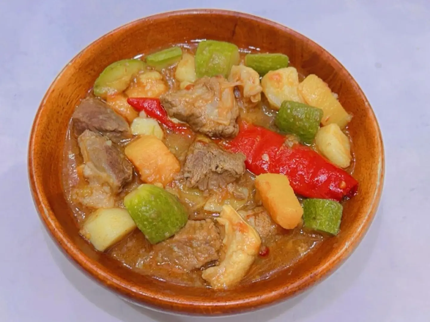 مشكل خضار مع لحم الحاشي