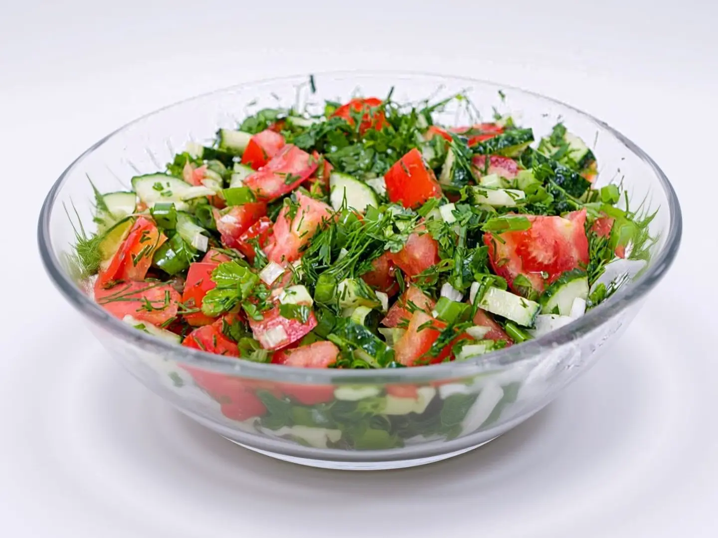 طبق سلطة خضراء