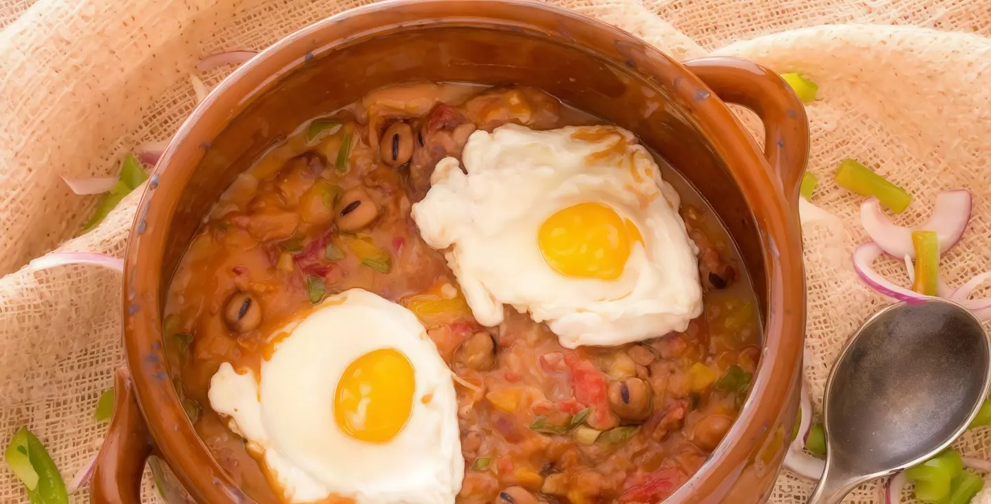 Foul Beans With Eggs