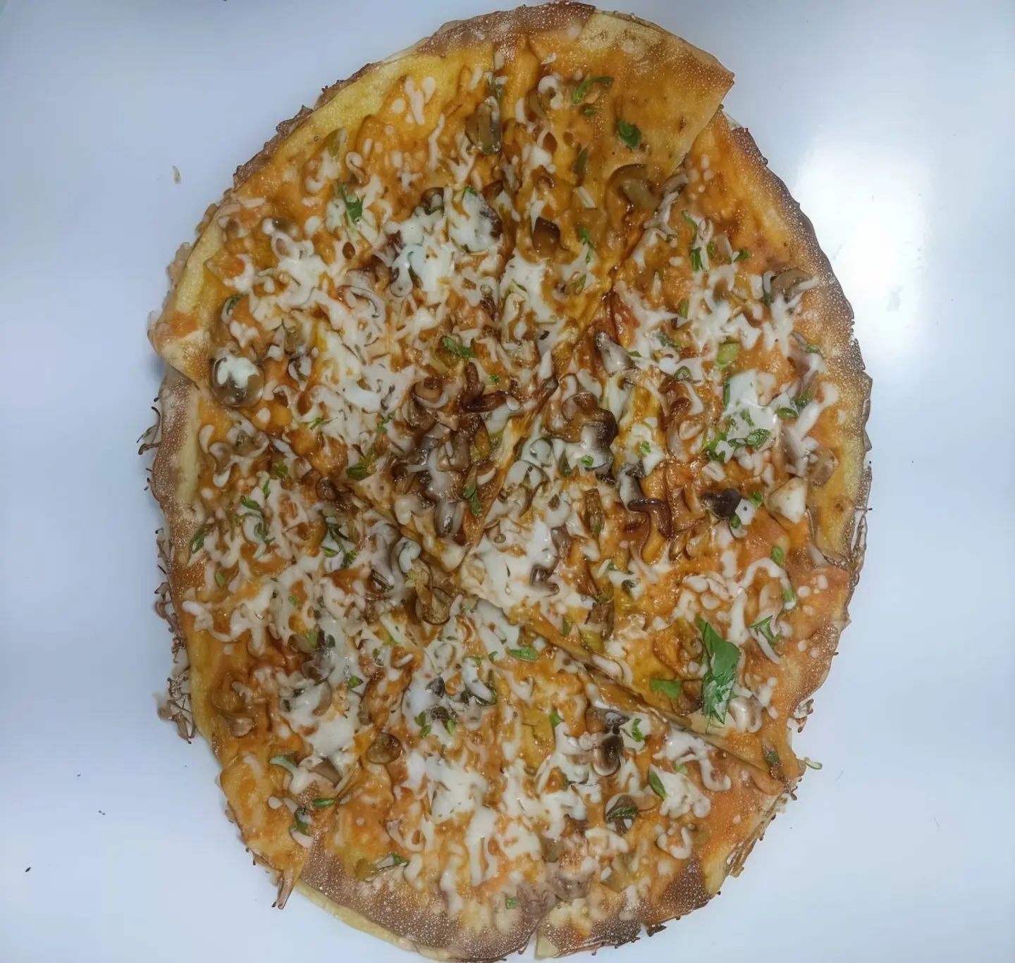 Mushroom Cheese Open Dosa