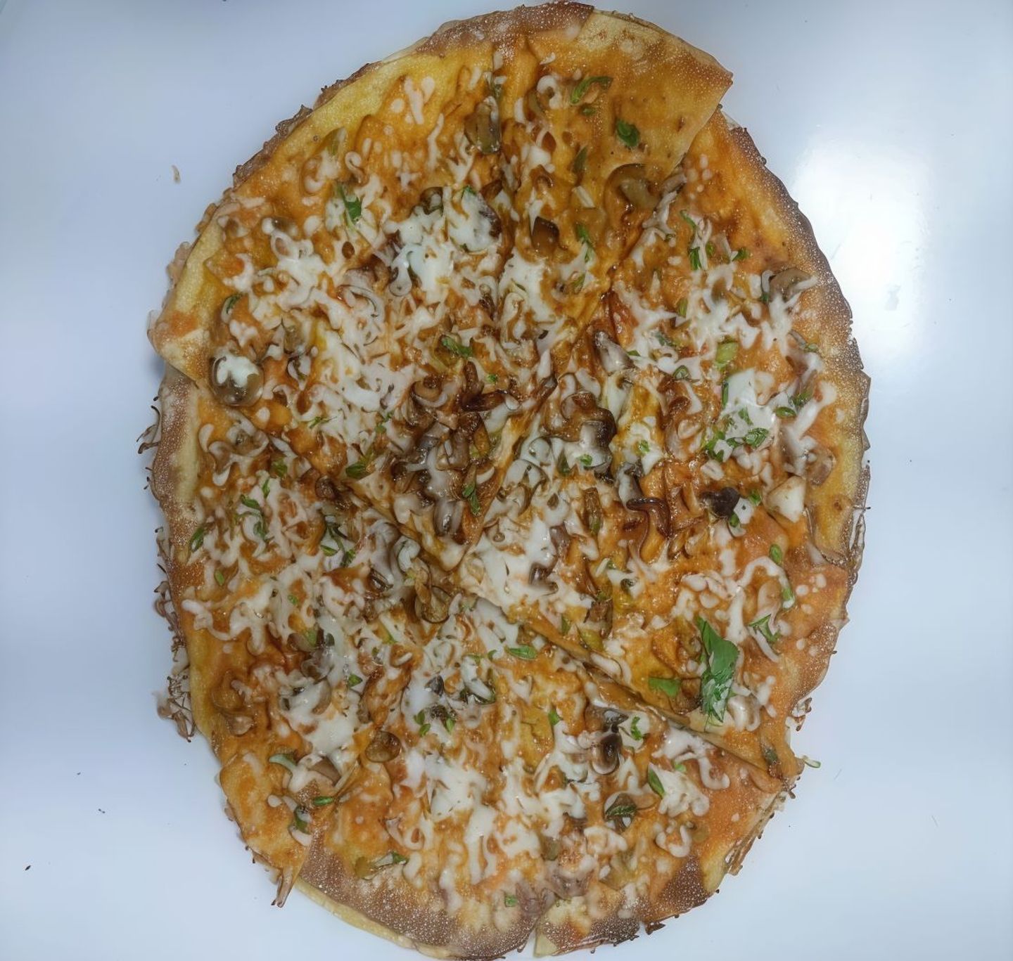 Mushroom Cheese Open Dosa