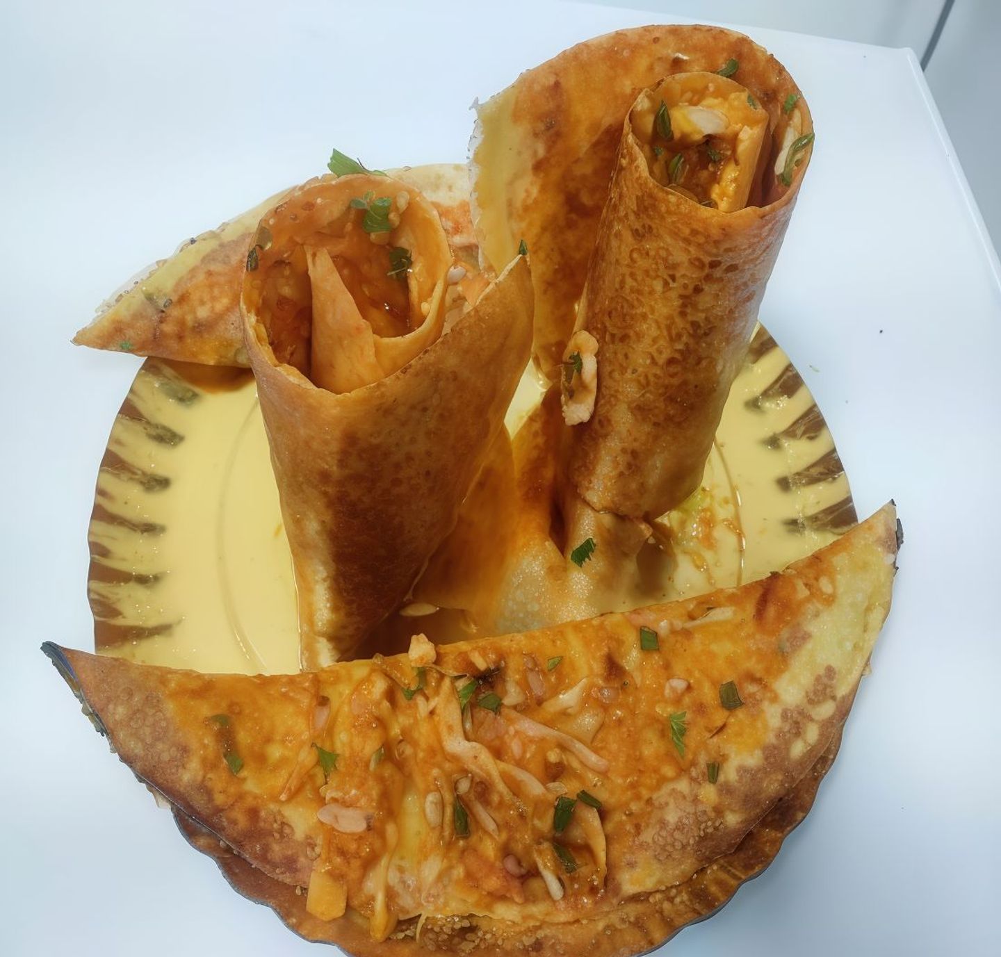 Paneer Spring Roll Dosa