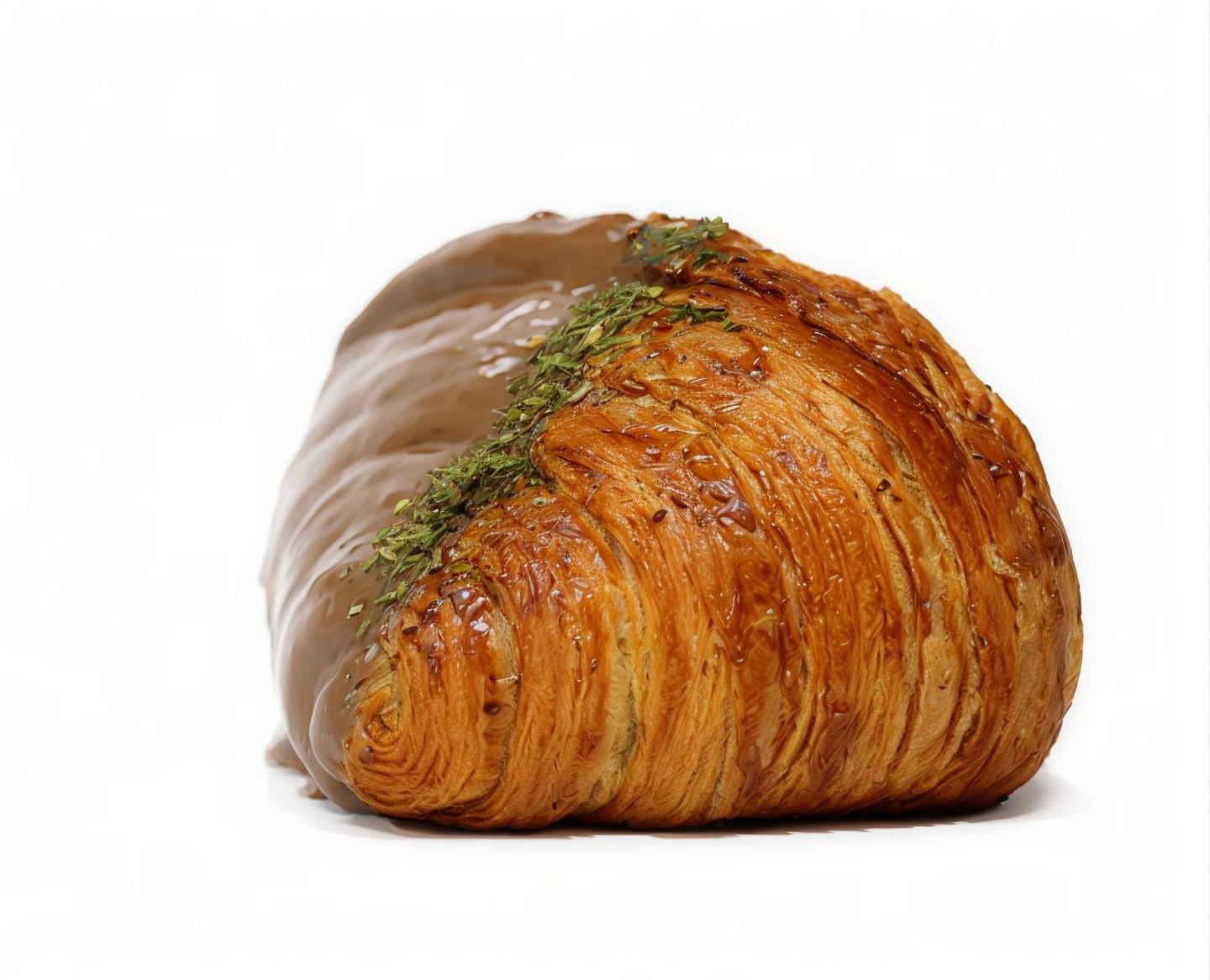 Chocolate Zaatar Croissant