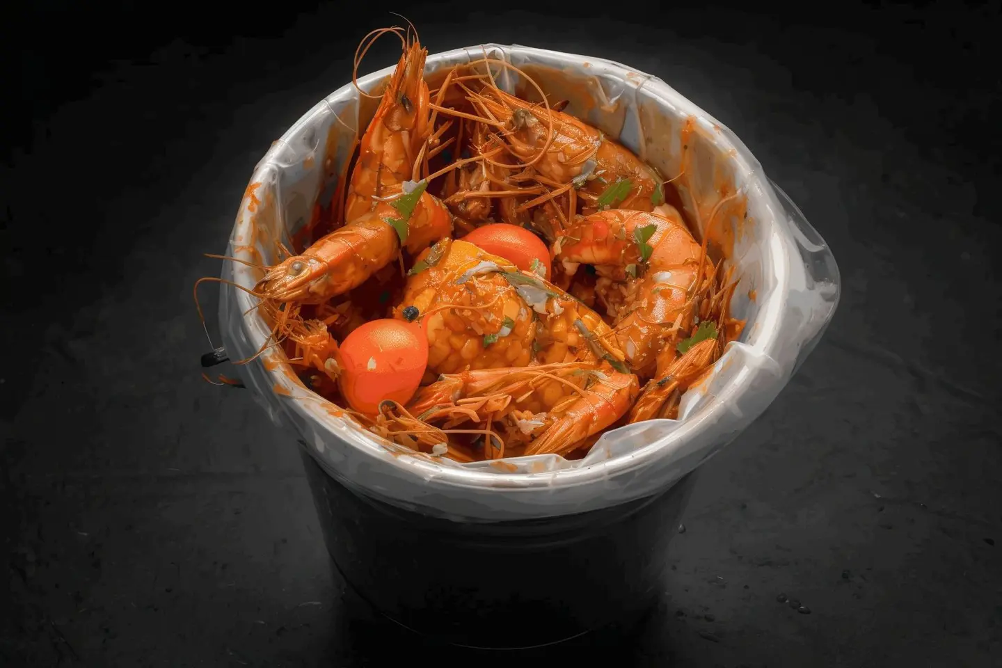 جمبري بصلصة الليمون