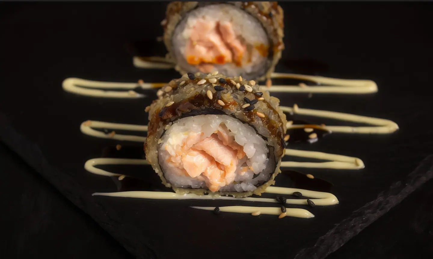 Fried Salmon Maki