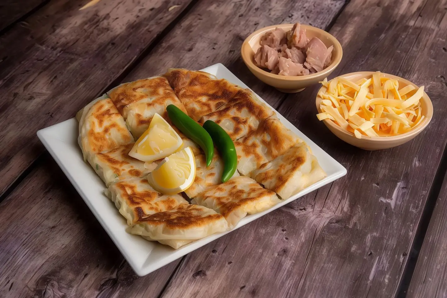 Tuna And Cheddar Cheese Mutabbak