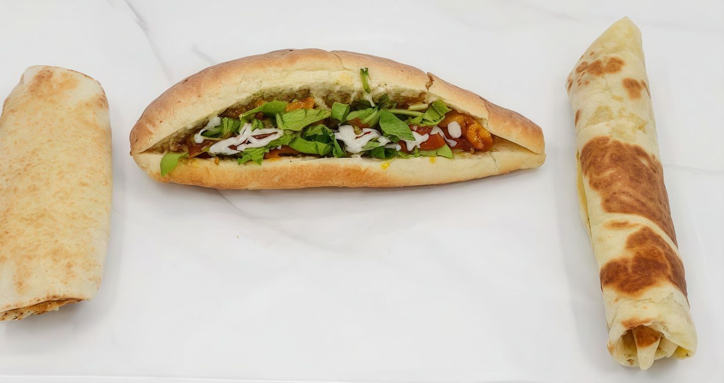 Foul Chapati Sandwich