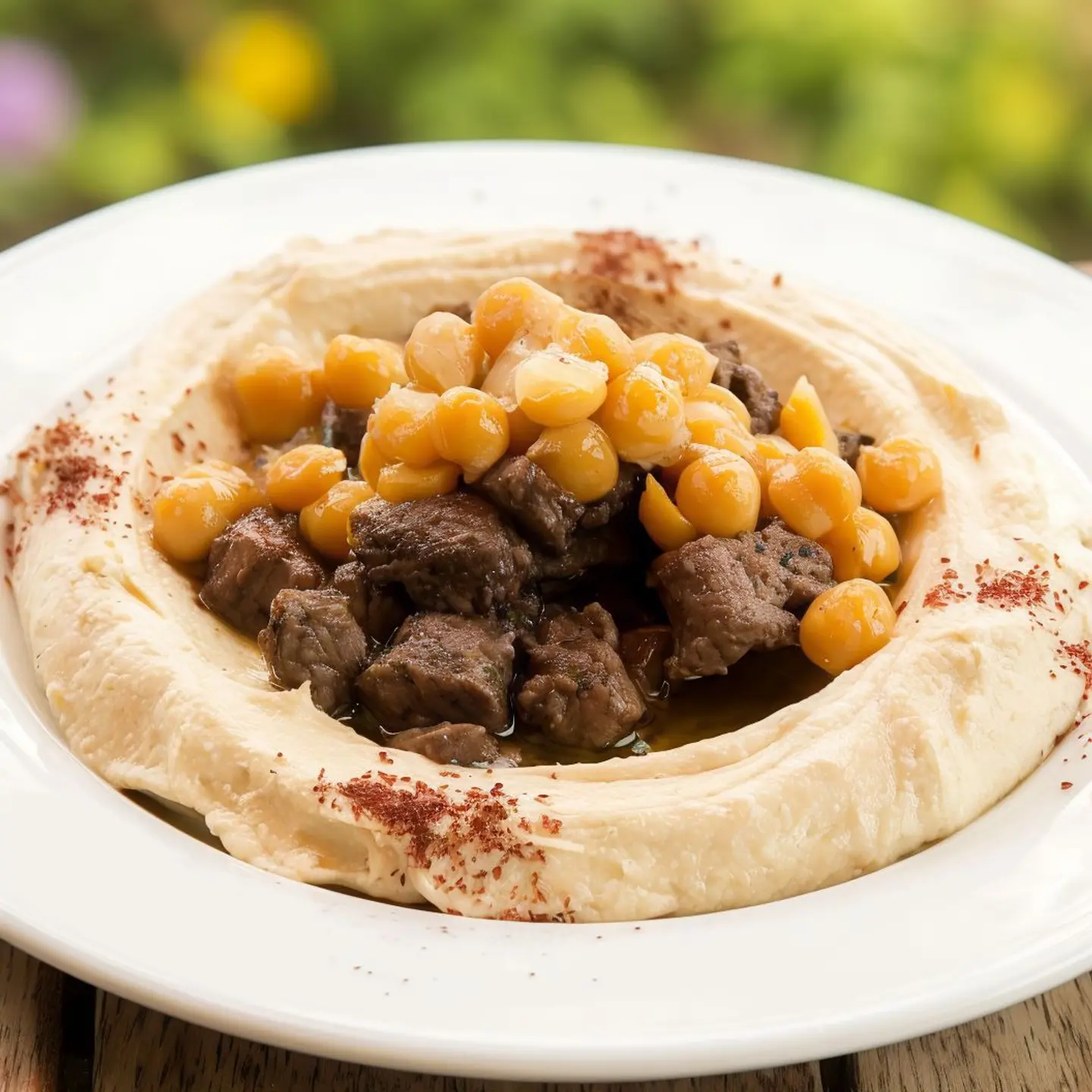 Hummus With Meat