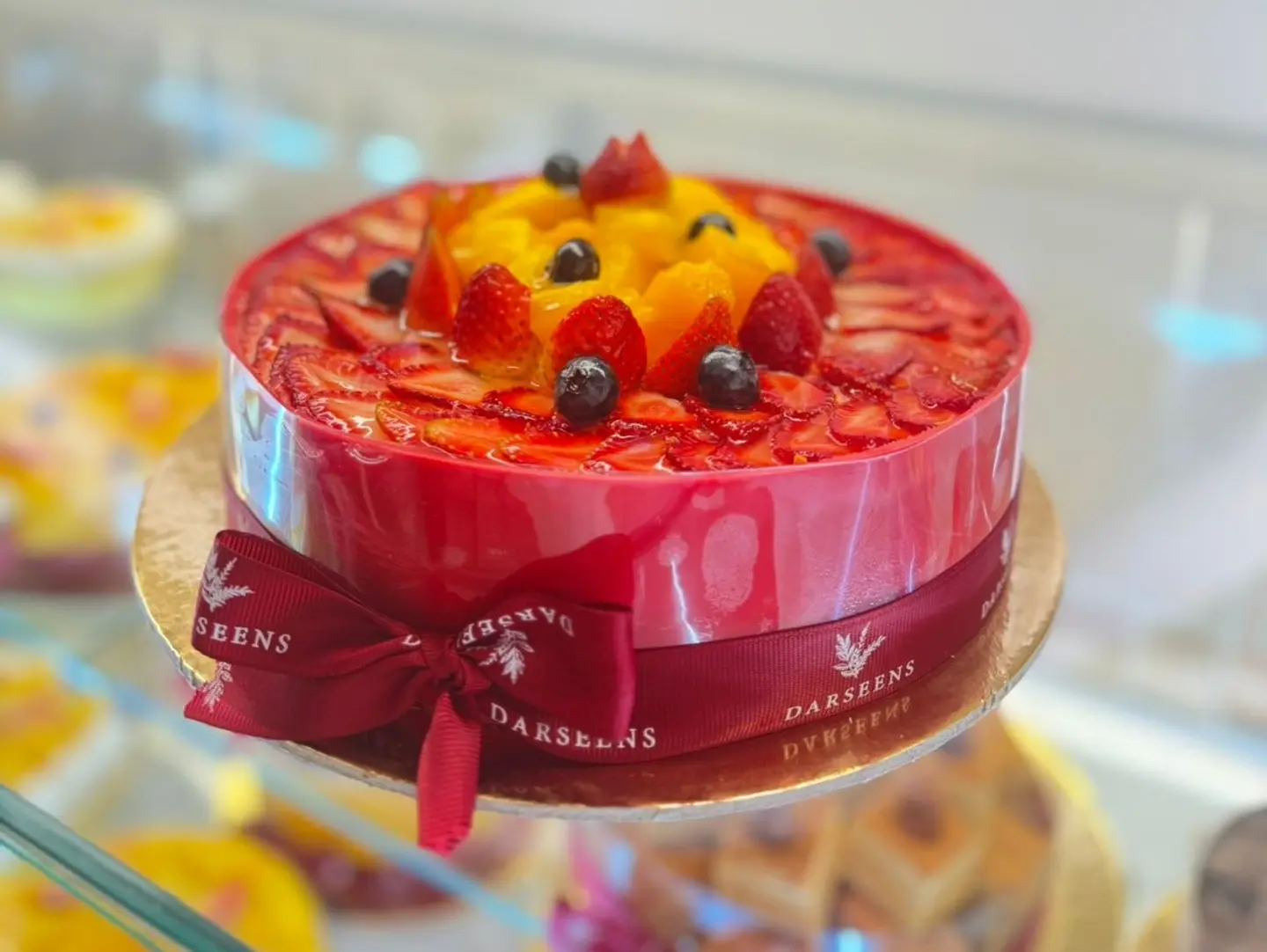 Large Strawberry Cake