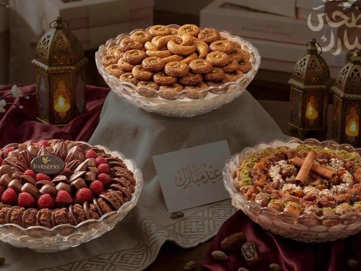 شوكولاتة وسمسميه وتمرمحشي