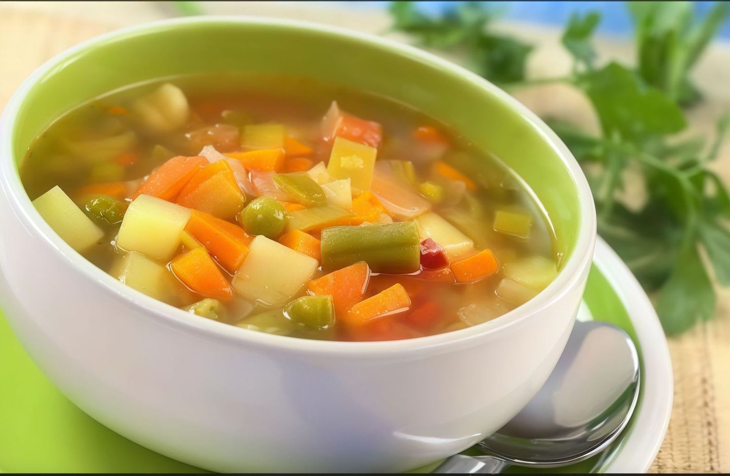 شوربة خضار سادة