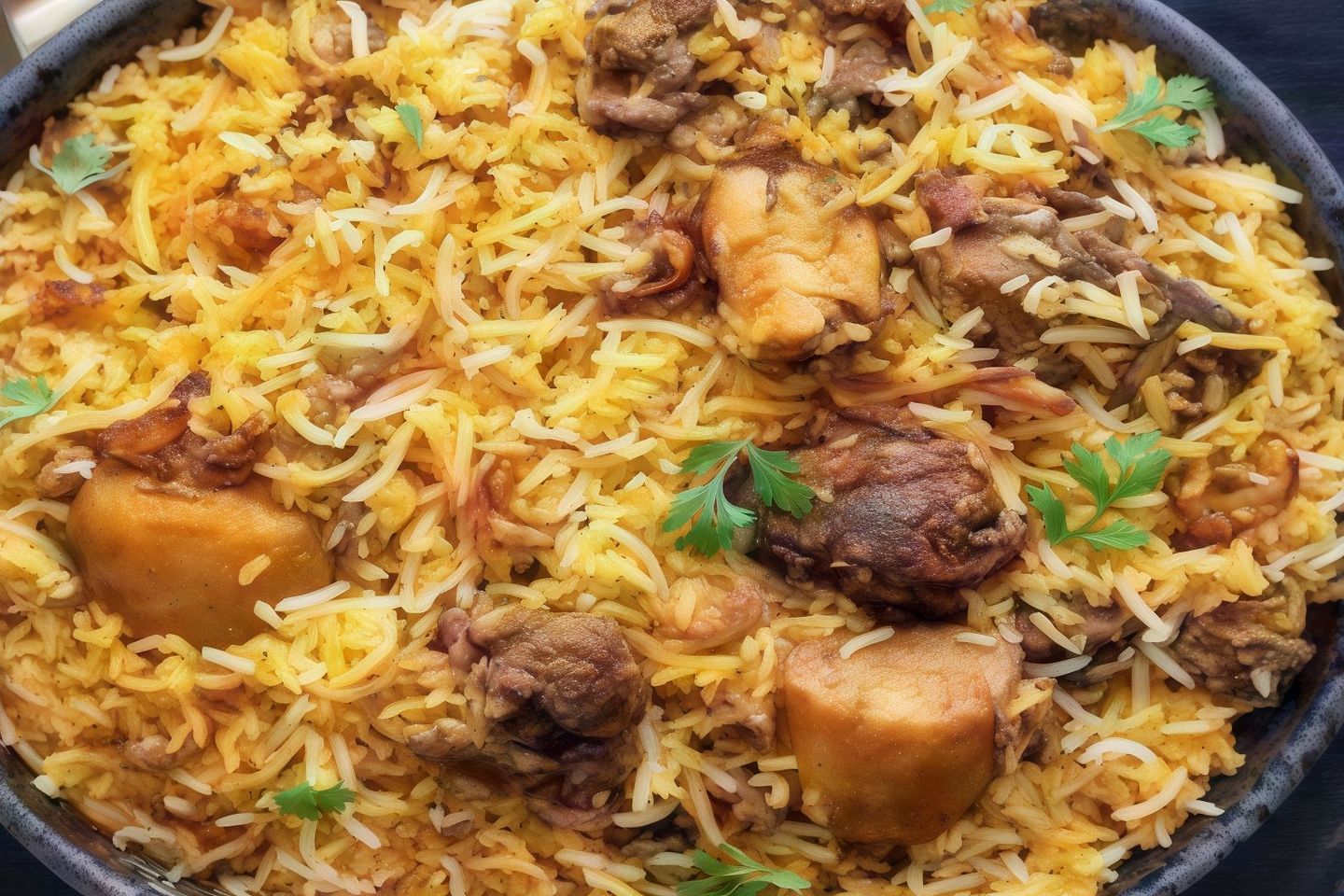 رز برياني لحم