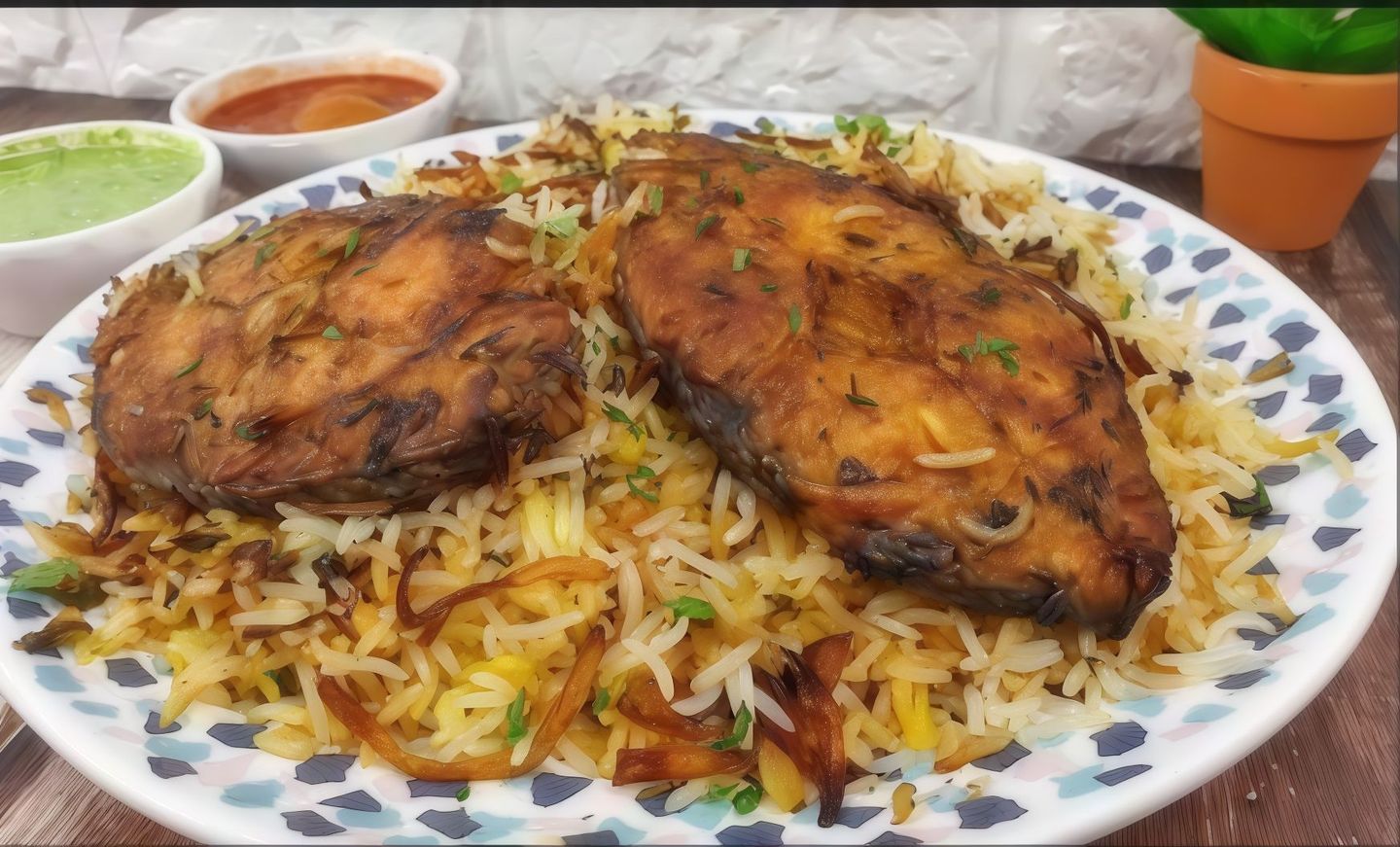 رز برياني سمك