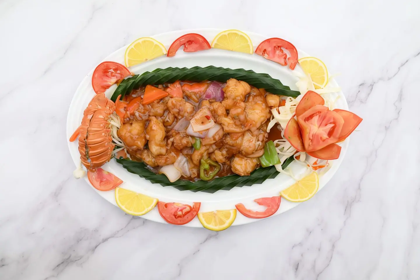 استكوزا بصلصة الثوم