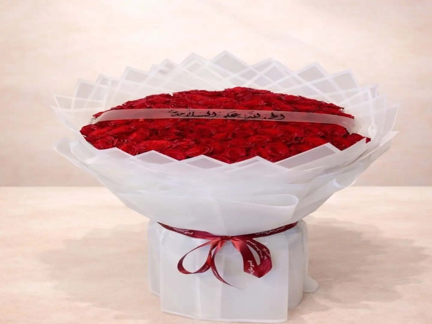 بوكية 100 وردة احمر