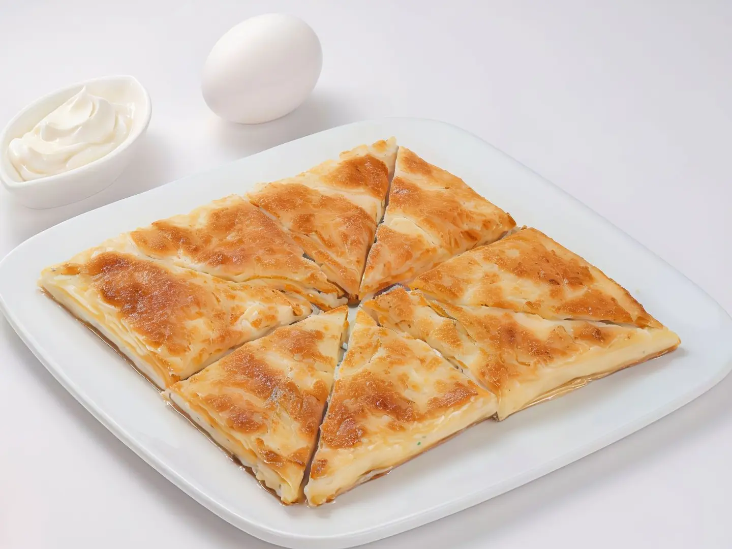 فطيرة جبنة بيضاء زيتون