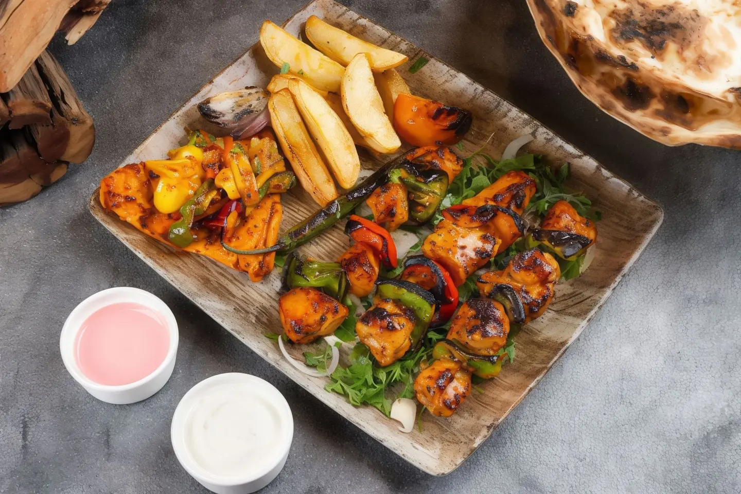 Shish Tawouk Flavored With Firewood