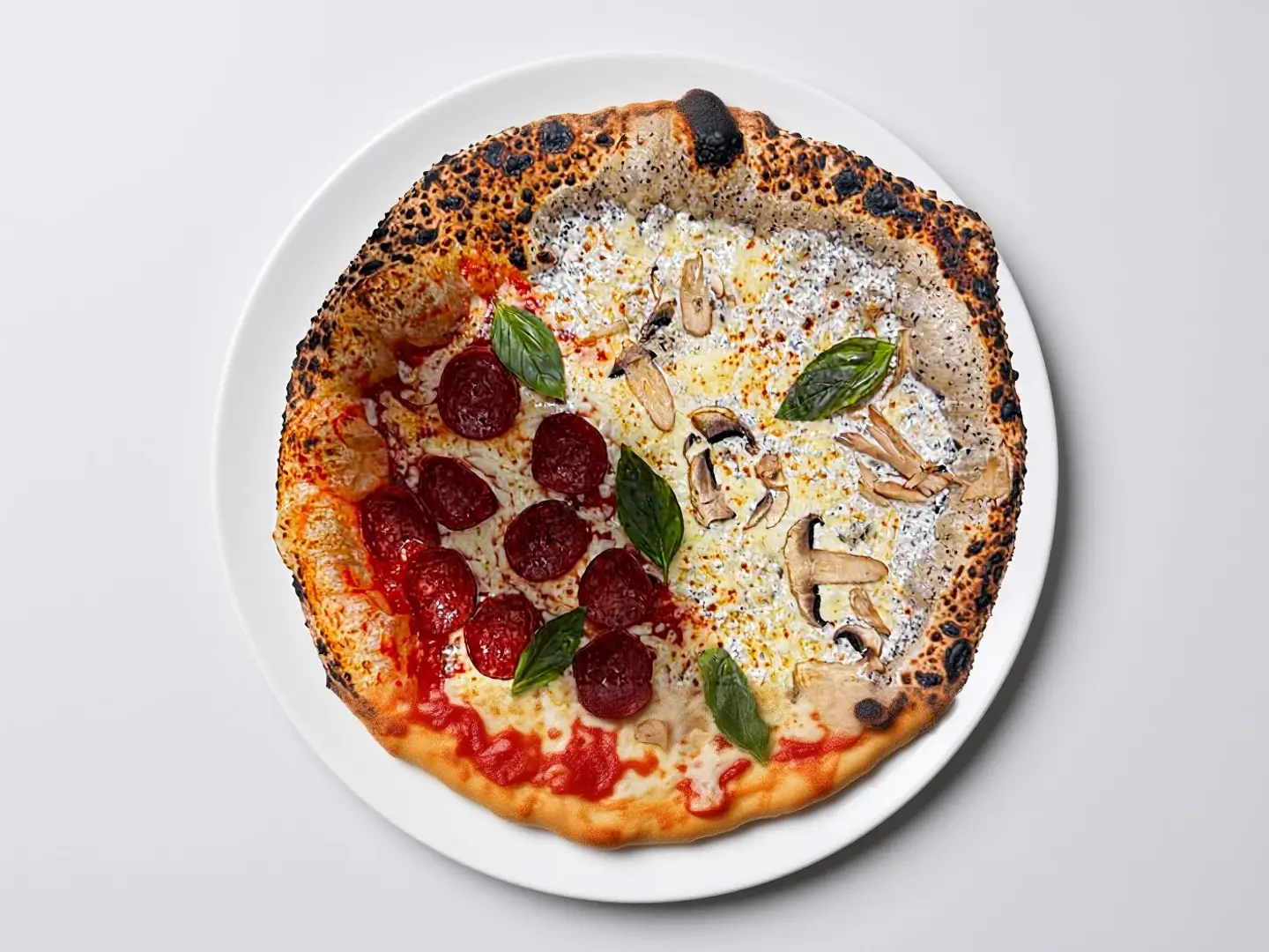 Mix Truffle Pepperoni Pizza
