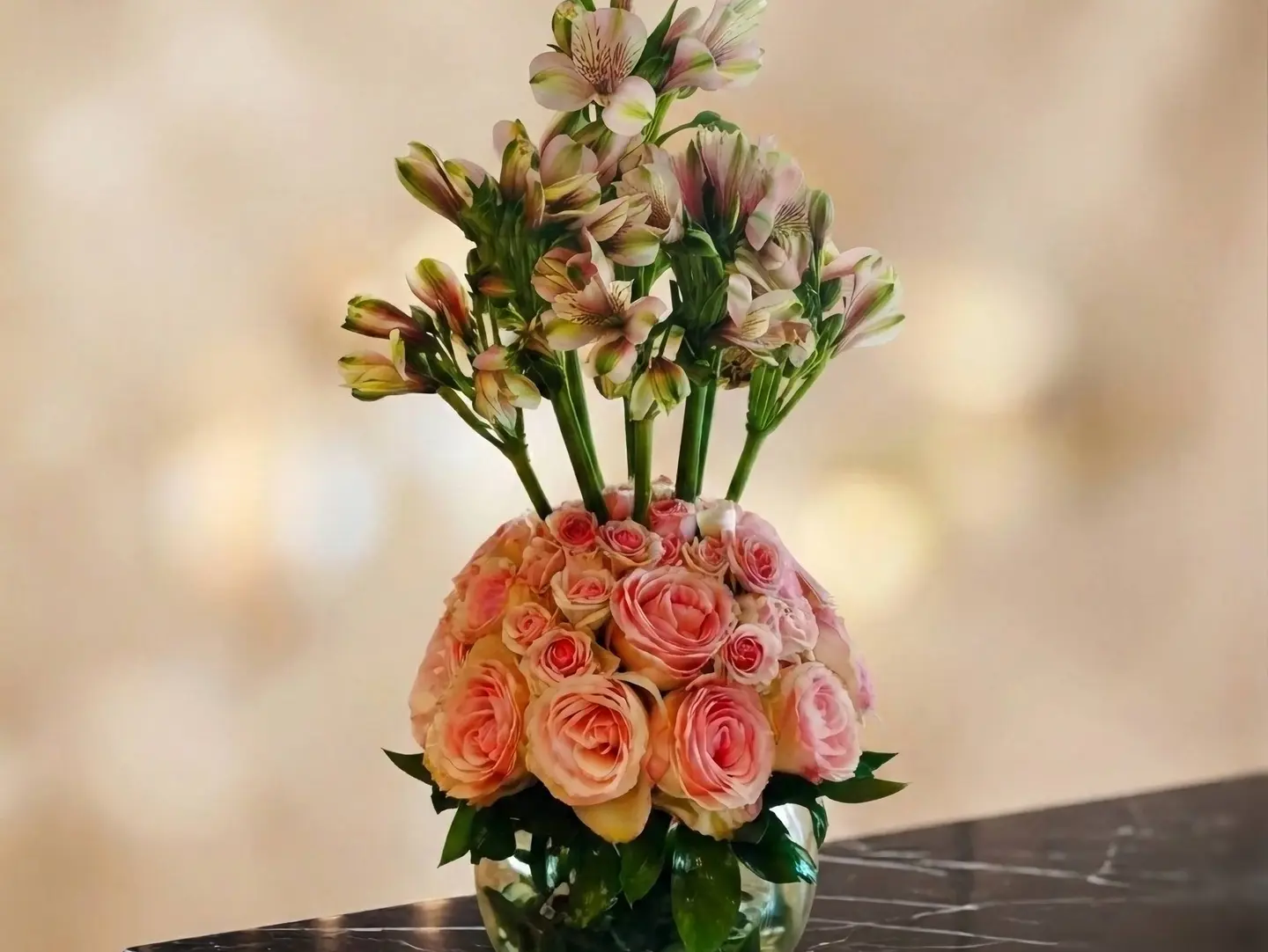 Jory And Astromeria Vase