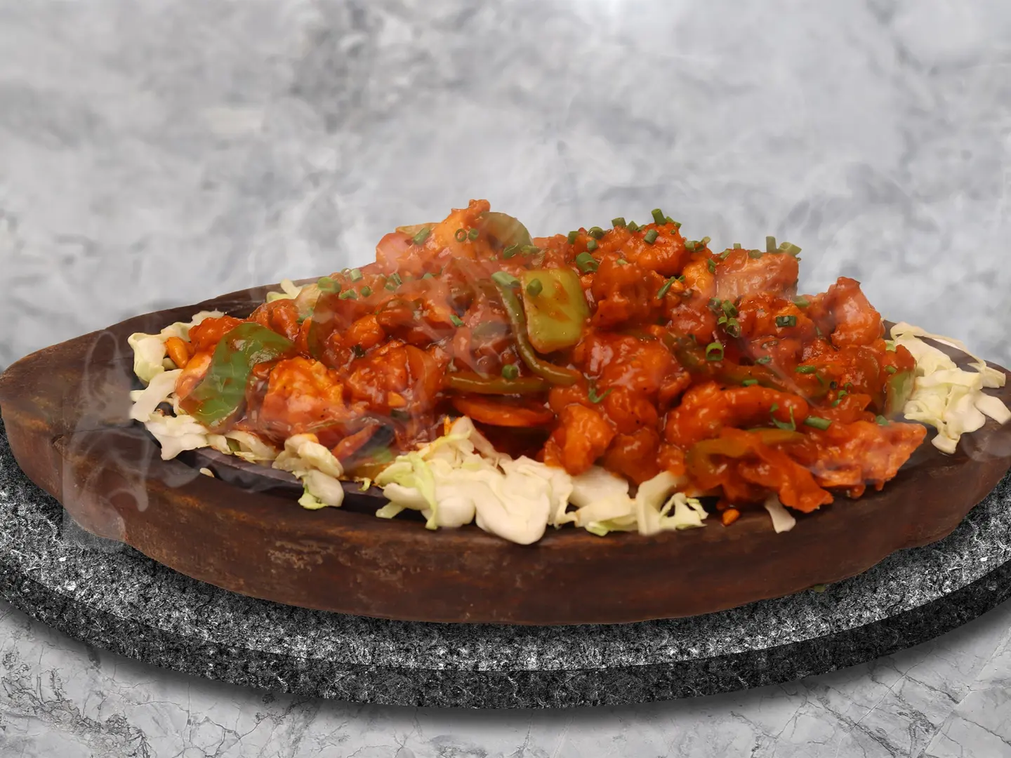 سمك مطهو على الصاج