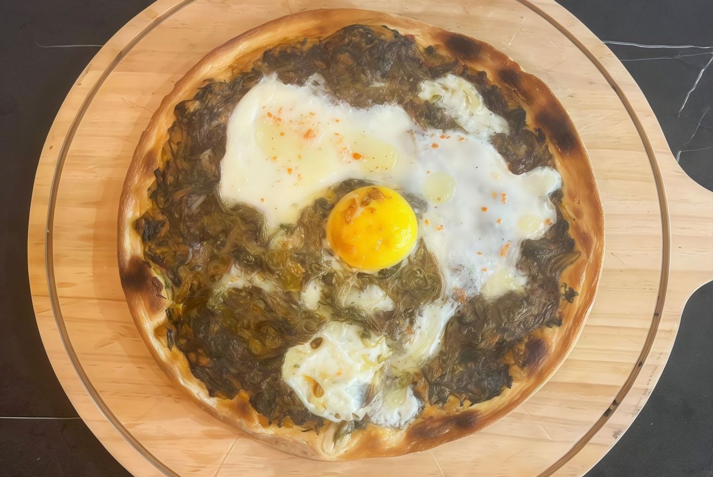 فطيرة سبانخ بالبيض