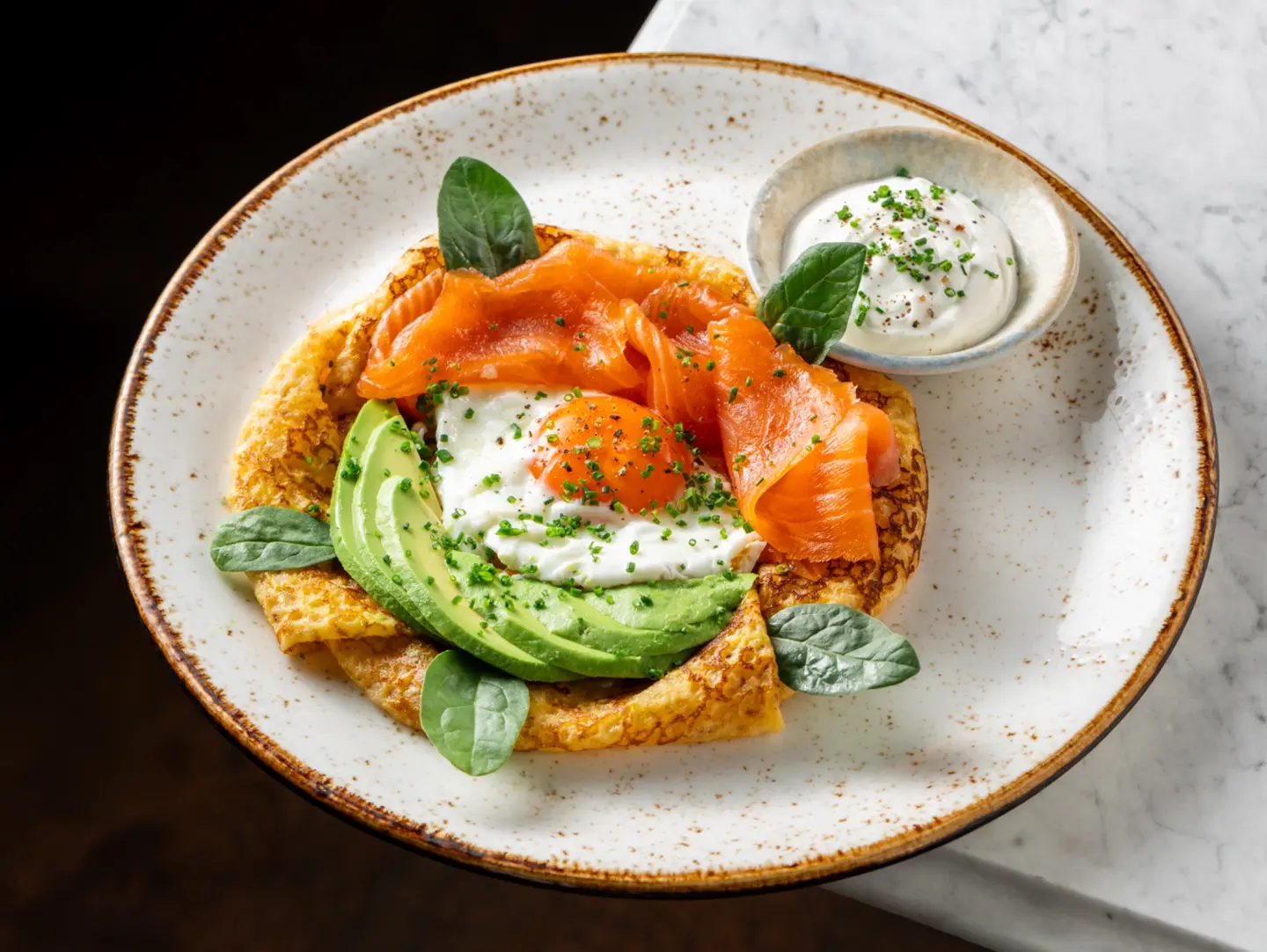Royal Salmon Crepe