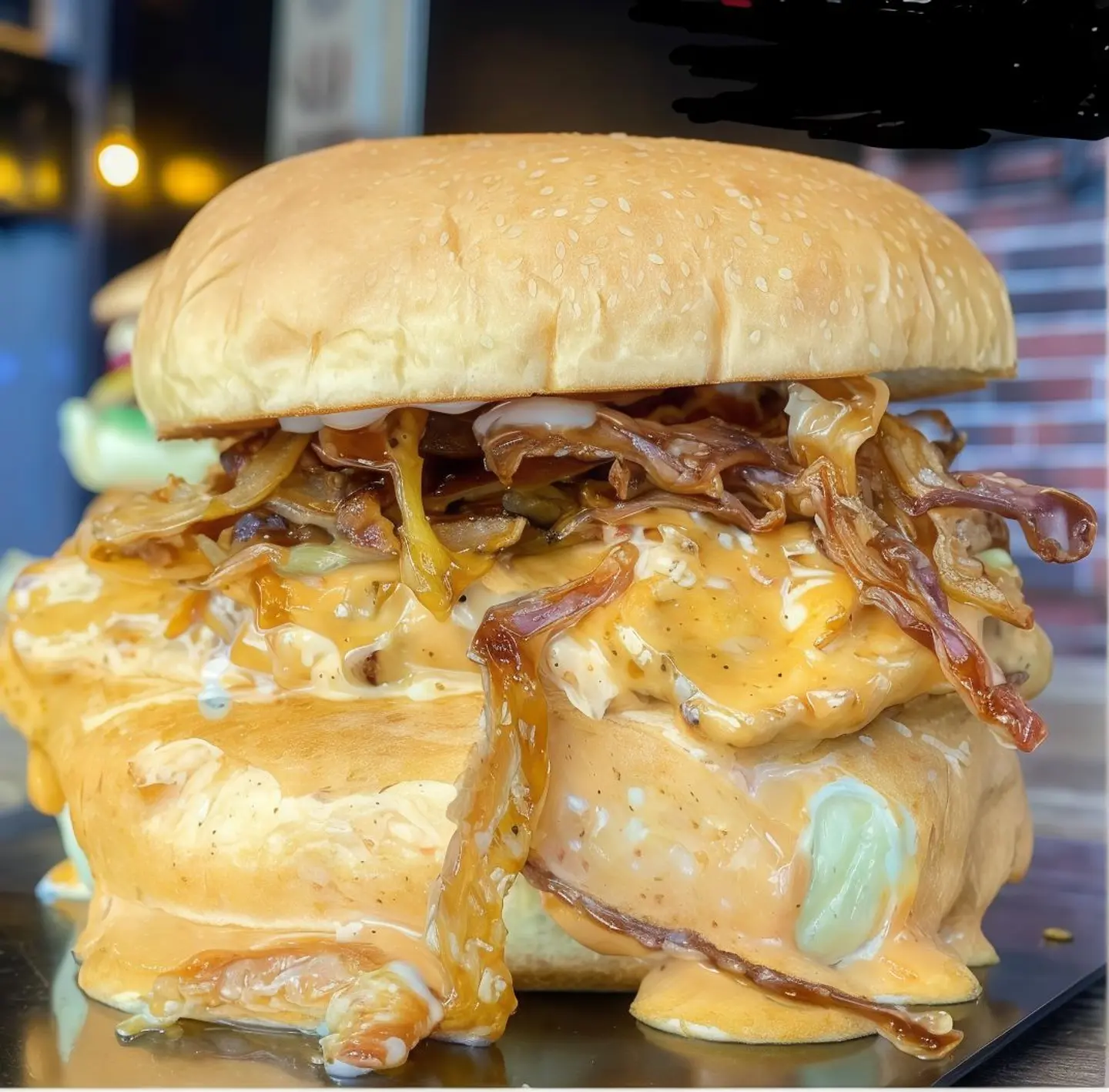 سادوتش برجر مكرمل دجاج