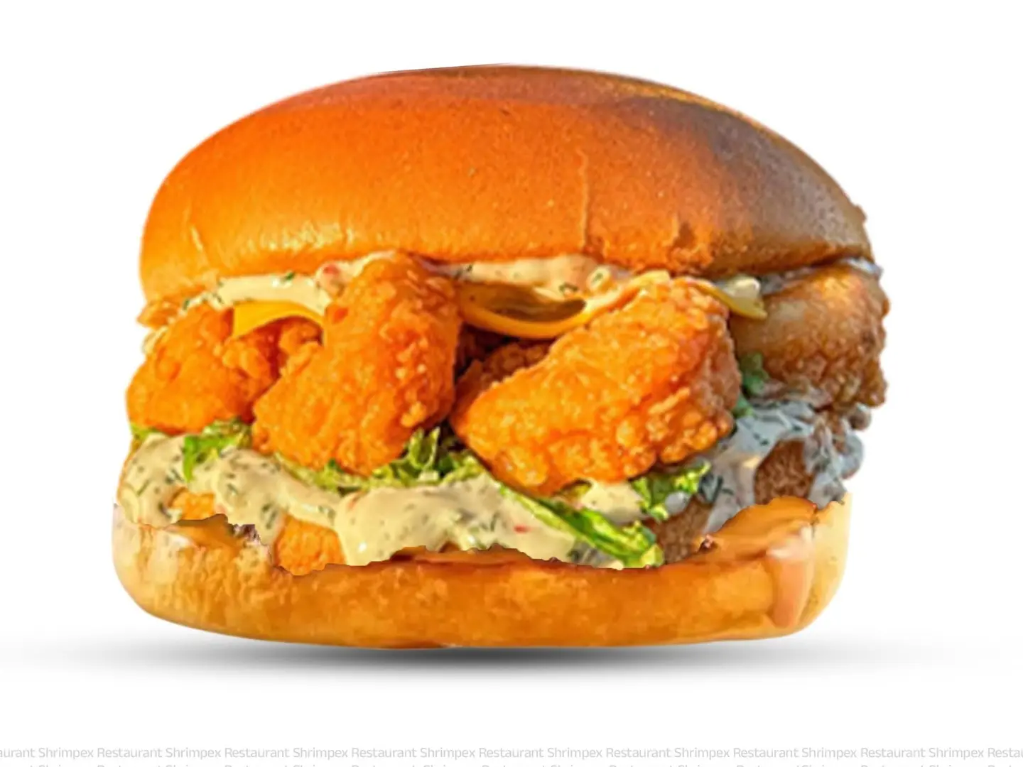 Fried Shrimp Burger - Fried Shrimp Burger