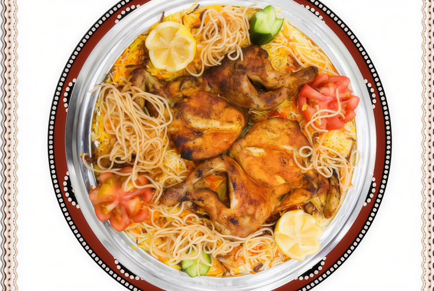 دجاجة فحم  - دجاج فخم رز بشاور