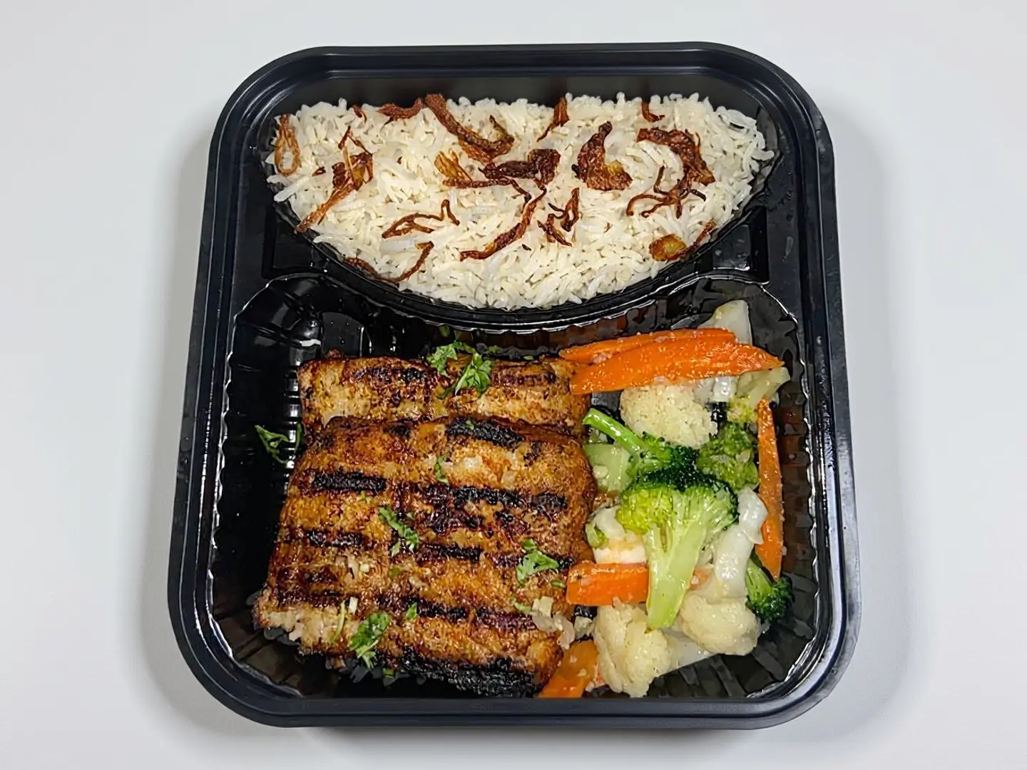 Grilled Fish Fillet With Rice