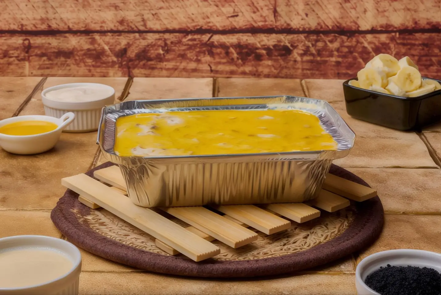 معصوب قشطة بالحليب صاج