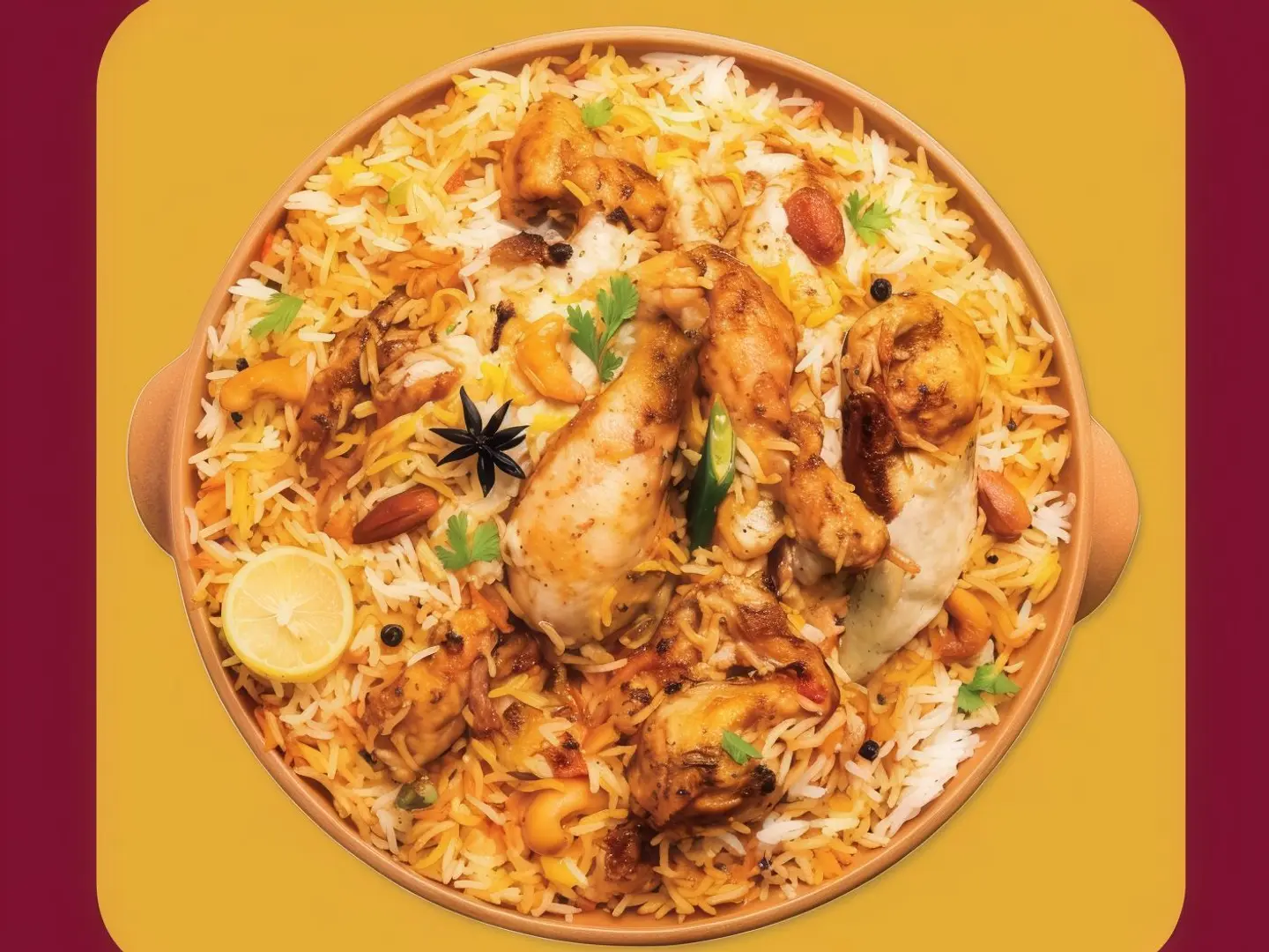 برياني دجاج زعفراني