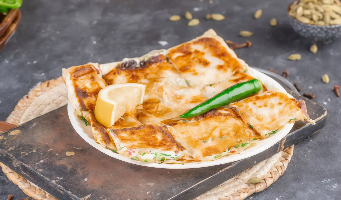 Salty Mutabbak With Meat