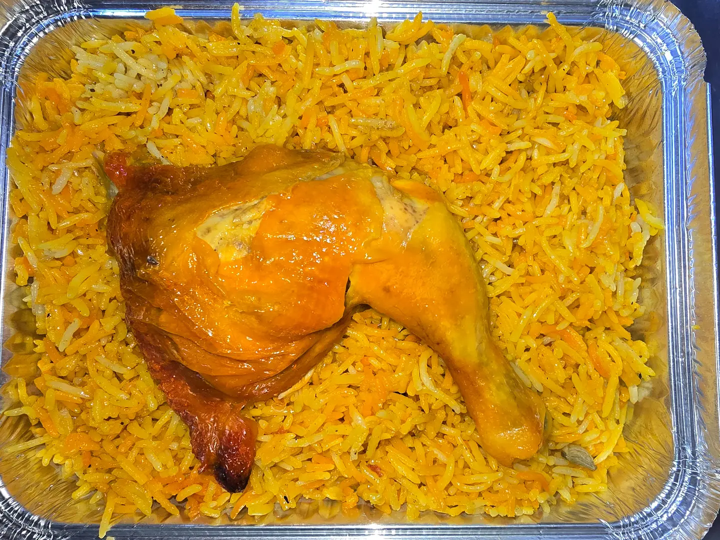 ربع حبة مندي مع الرز