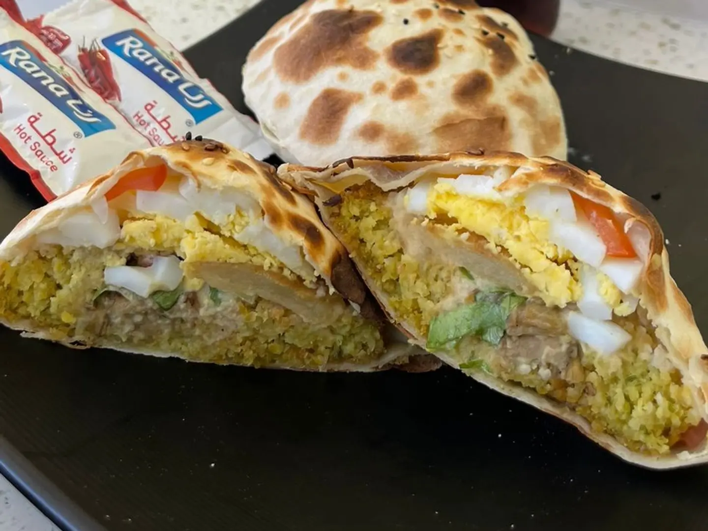 مدوره فلافل بالبيض