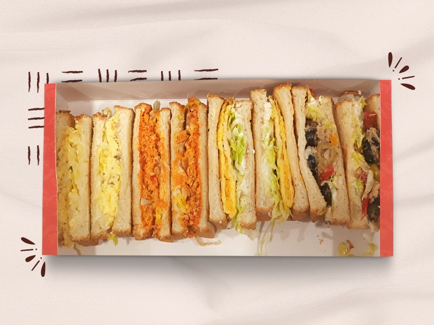 Mix Egg Toast Box 8 Pieces