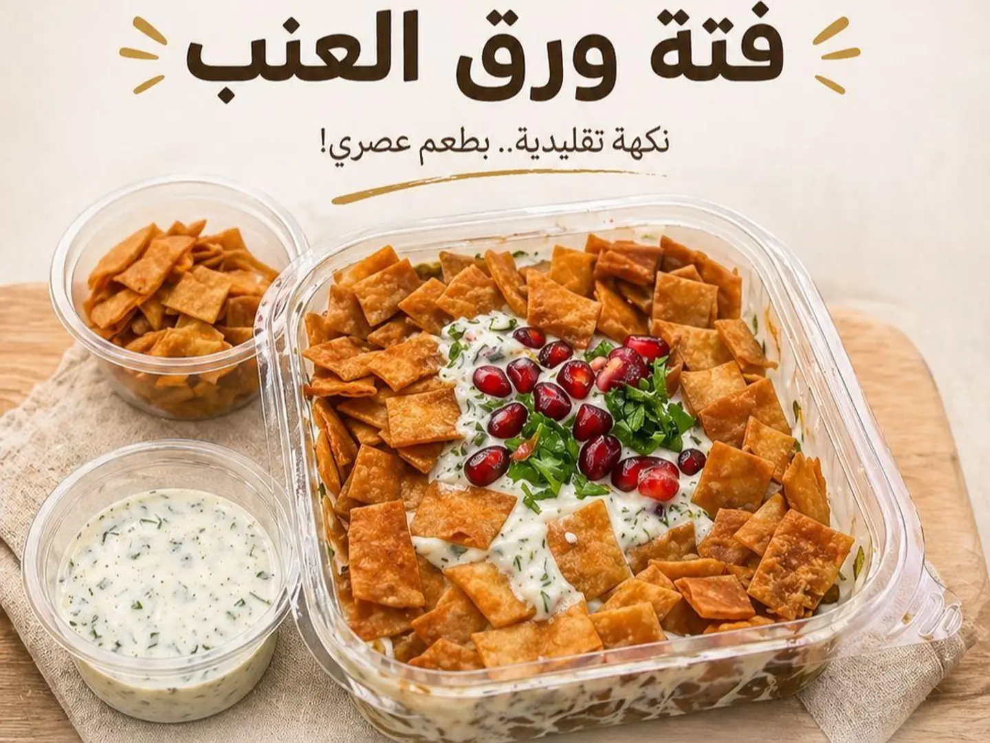 فتة ورق العنب