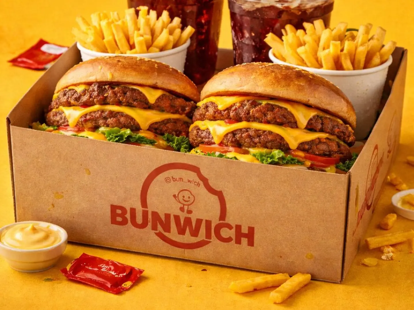 Double Smash Burger Box