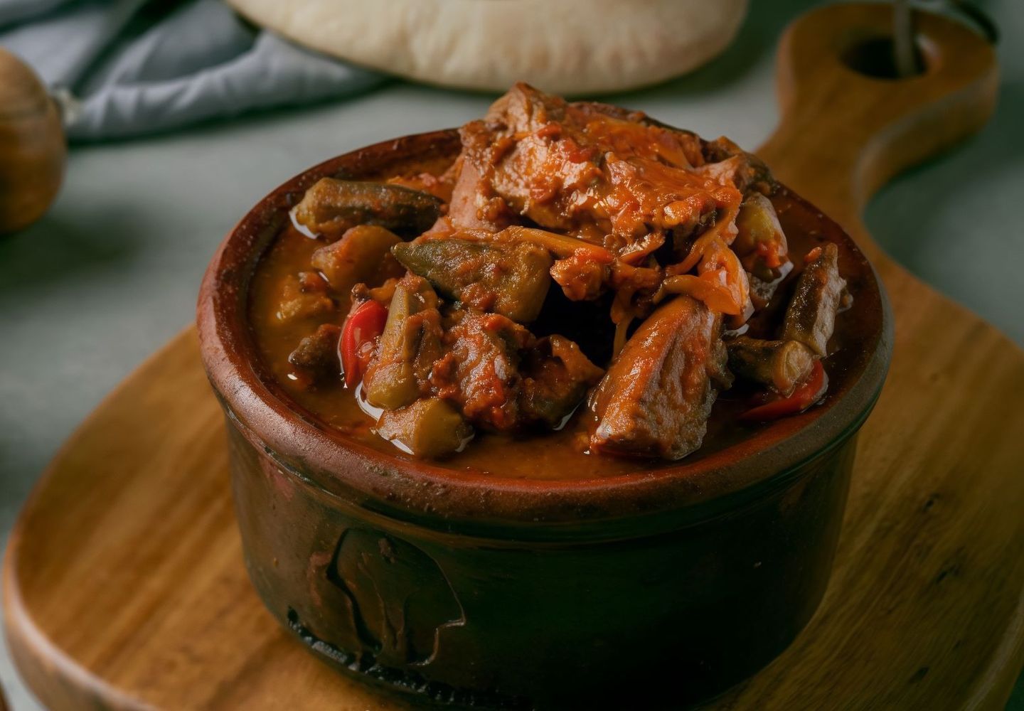 Okra Tagine With Meat