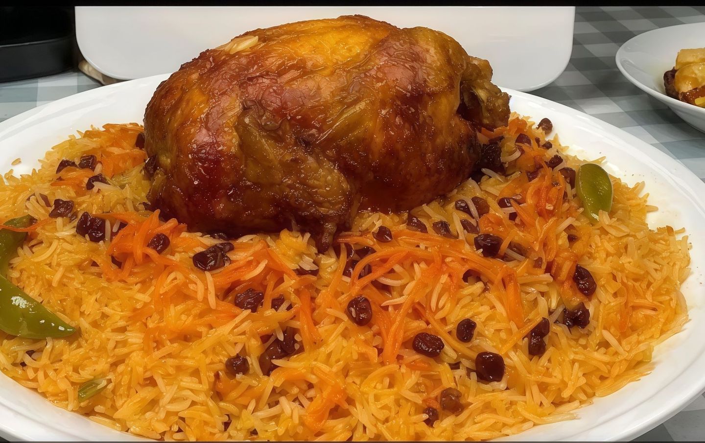 Grilled With Plain Rice - Half A Chicken